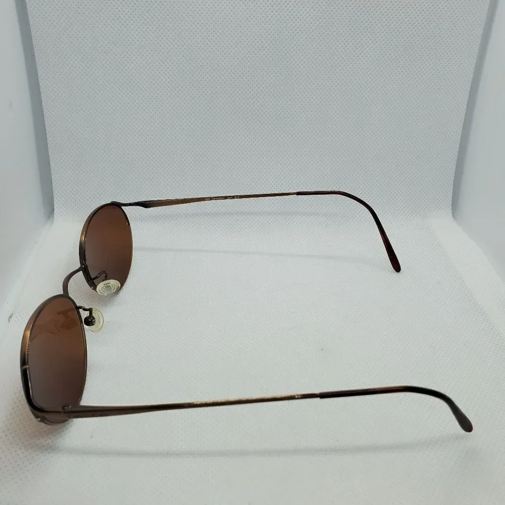 Calvin Klein Brown Prescription Sunglasses Frames, Case, & Cleaning Cloth